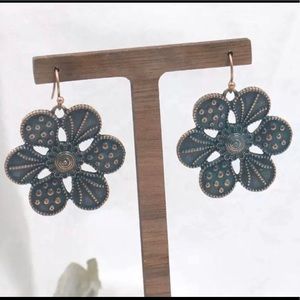 Flower Petals Dangle Earrings